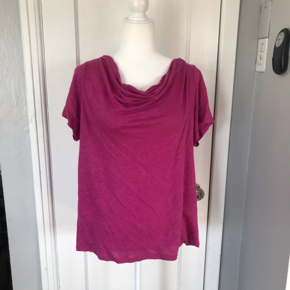 Maeve by Anthropologie pink top